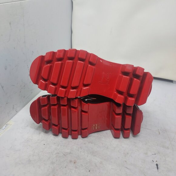 CHRISTIAN LOUBOUTIN Marvel WOMENS Vibrano Black Silver Boot - Picture 2 of 14